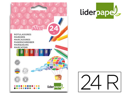 24 rotuladores Liderpapel